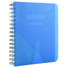 Зошит з роздільниками «Ukraine at every moment» А5 на 144 аркуші у клітинку на спіралі збоку з пластиковою обкладинкою, ТМ YES