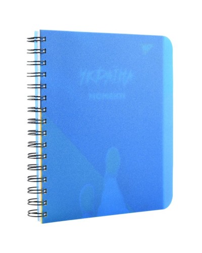 Зошит з роздільниками «Ukraine at every moment» А5 на 144 аркуші у клітинку на спіралі збоку з пластиковою обкладинкою, ТМ YES