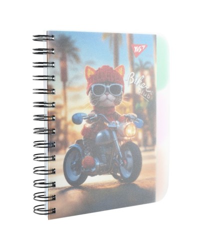 Зошит з роздільниками «Creative animals» В6 на 144 аркуші у клітинку на спіралі збоку з пластиковою обкладинкою, ТМ YES