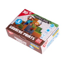 Фарби гуашеві «Minecraft» на 6 кольорів по 20 мл, ТМ Yes