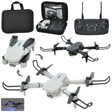 Квадрокоптер 32 см р/к на акумуляторі з USB, камерою, запасними лопастями та світлом, в асортименті, у валізі 22х16х7 см
