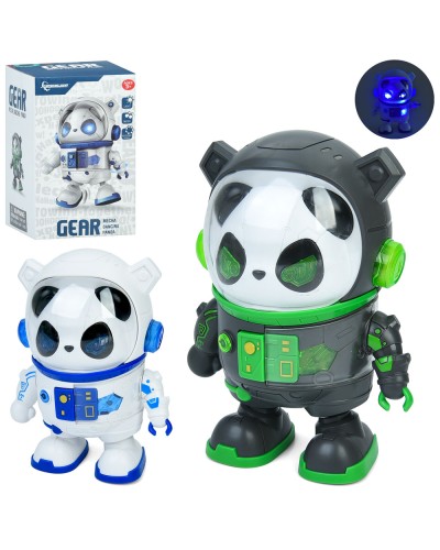 Робот «Панда» 18 см музичний зі світлом та рухомими деталями. танцює, на батарейці, в асортименті, у коробці 12х19х12 см