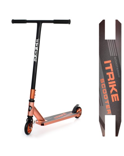 Самокат «HIC PRO» трюковий на алюмінієво-сталевій рамі колеса ПУ 110 мм, кермо 86-46 см, підніжка 33-10 см