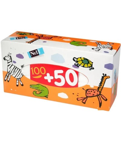 Серветки косметичні «№1» універсальні двошарові, 150 шт в упаковці, Bella