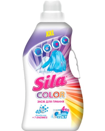 Гель для прання «Color » 4000 мл, ТМ Sila