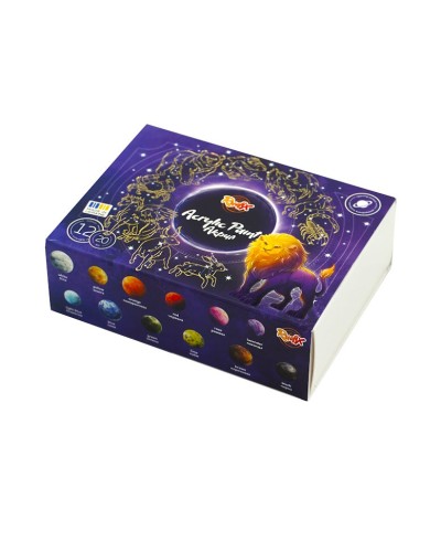 Набір акрилових фарб на 12 кольорів по 20 мл, RUDIX