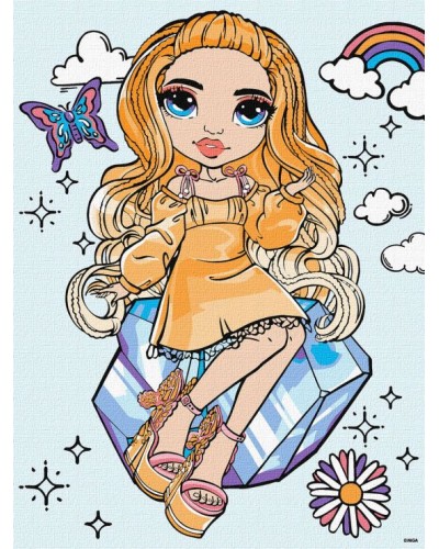 Картина за номерами «Rainbow High Poppy Rowan» 30х40 см, ТМ Ідейка