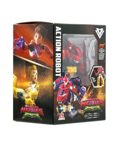 Трансформер «DINOSTER. РАПТОР ТРОН» 12,7 см з аксесуарами, у коробці 11х14х18 см