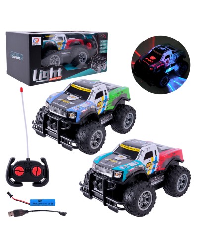 Машина 25 см р/к на акумуляторі зі світлом та звуком, в асортименті, у коробці 27х12,5х14,5 см