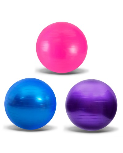 М'яч для фітнесу 85 см вагою 1200 г, в асортименті, у пакеті