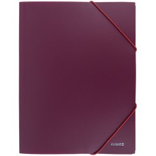 Папка «Earth colors» А4 на гумках бордова, ТМ Axent