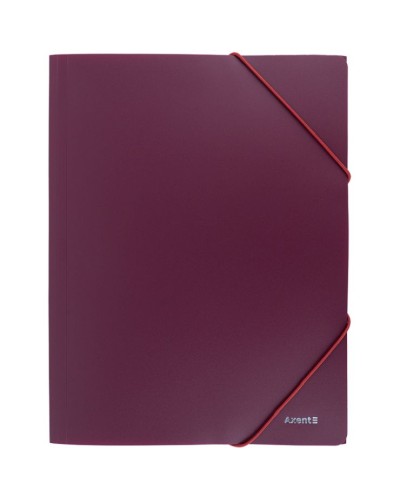 Папка «Earth colors» А4 на гумках бордова, ТМ Axent