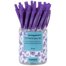 Ручка «Spring Emotion» кулькова автоматична синя, ТМ Axent