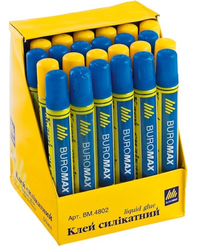 Силікатний клей 50 мл з губкою, JOBMAX