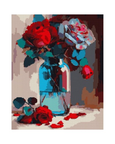 Набір з алмазною мозаїкою «Магічні троянди» 40х50 см, ТМ SANTI