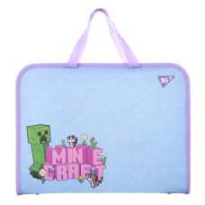 Папка-портфель «Minecraft.Spring» А4 на блискавці з тканинними ручками, ТМ YES