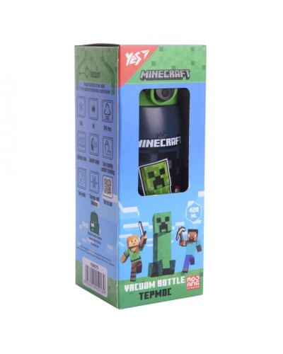 Термос «Minecraft. Кріпер» 420 мл, ТМ Yes