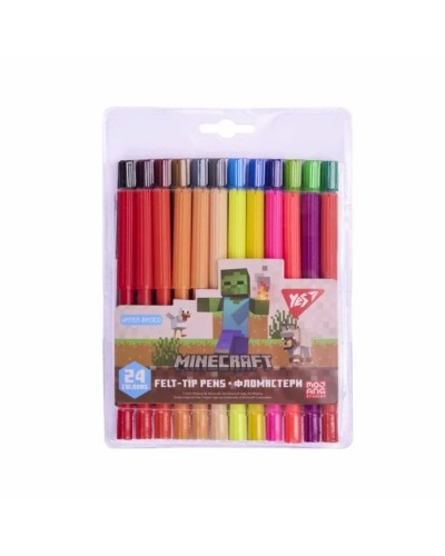 Фломастери «Minecraft» на 24 кольори, ТМ Yes