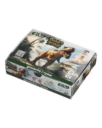 Фарби гуашеві «DINO» на 12 кольорів по 20 мл у картонній коробці, TM ZiBi