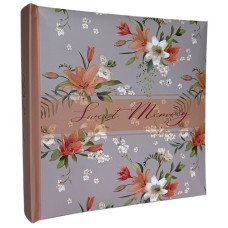 Фотоальбом «Orang Spring» на 200 фото 10х15см з паперовими аркушами, обкладинка з ламінованого картону, 22х22 см