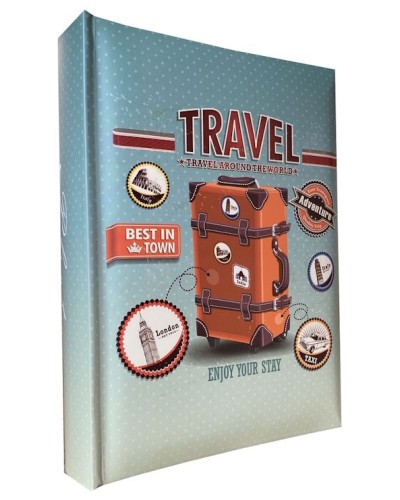 Фотоальбом «SUITCASE» на 200 фото 10х15см з паперовими аркушами, обкладинка з ламінованого картону, 22х22 см