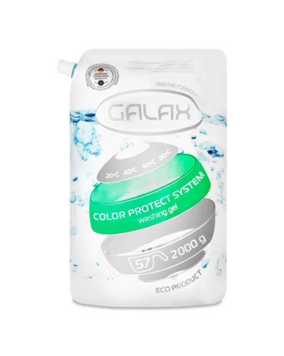 Гель для прання кольорового одягу, дойпак 2 л, GALAX