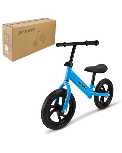 Велобіг на сталевій рамі з колесами 12 дюймів EVA, синій.