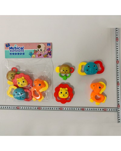 Брязкальце в ручку, в асортименті, у пакеті 20х29 см