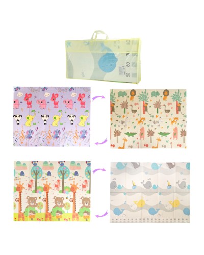 Ігровий термокилимок 200х150х1 см двосторонній з XPE, в асортименті, у сумці.