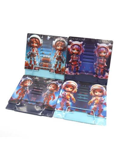 Підставка для книг «Космонавт» металева 20,8х18,8 см, в асортименті