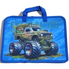 Папка-портфель А4+ на блискавці з кольоровим друком на одне відділення з ручками, ТМ Мандарин