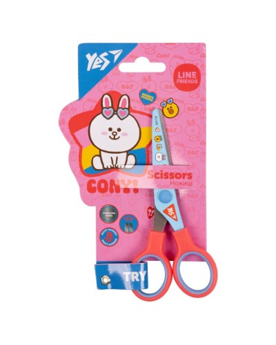 Ножиці «Line Friends» 13 см з принтом на лезі, ТМ YES