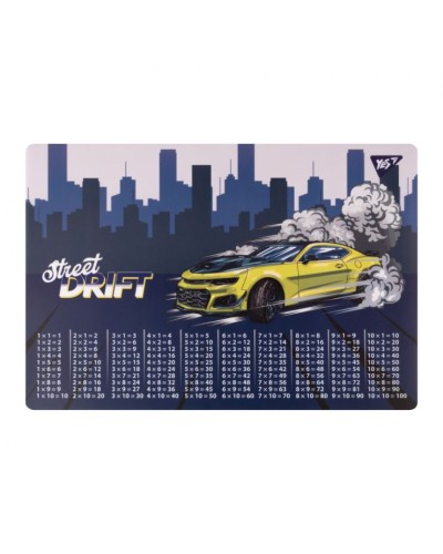 Підкладка для столу «Drift» 29х42 см з таблицею множення, ТМ Yes