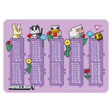Підкладка для столу «Minecraft.Spring» 29х42 см з таблицею множення, ТМ Yes