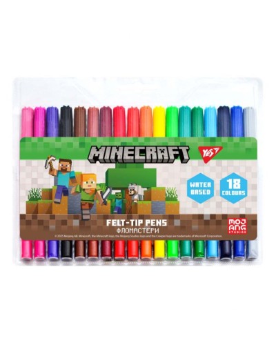 Фломастери «Minecraft» на 18 кольорів, ТМ Yes