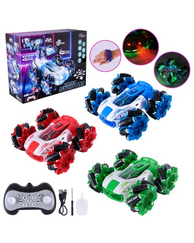 Машина р/к зі світлом, управління рукою та пультом, на акумуляторі, в асортименті, у коробці 25,3х10,1х19,9 см