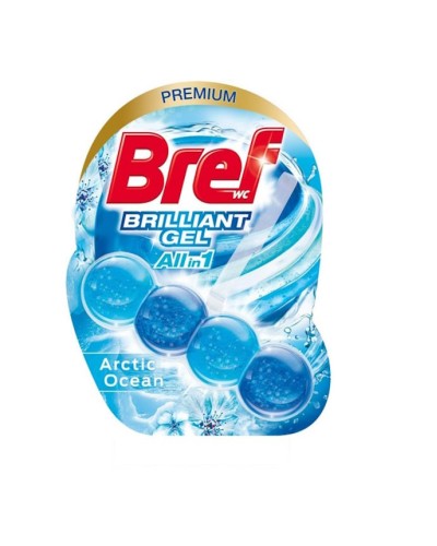 Блок для туалету «Brilliant Gel. Арктичний океан» 42 г, ТМ Bref