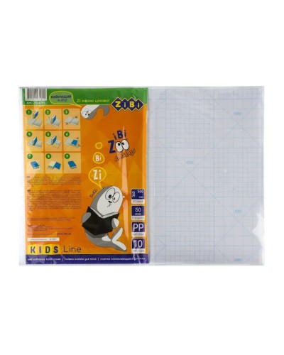 Плівка самоклеюча для обгортання книг з 10 аркушів 50х36 см, ТМ Zibi