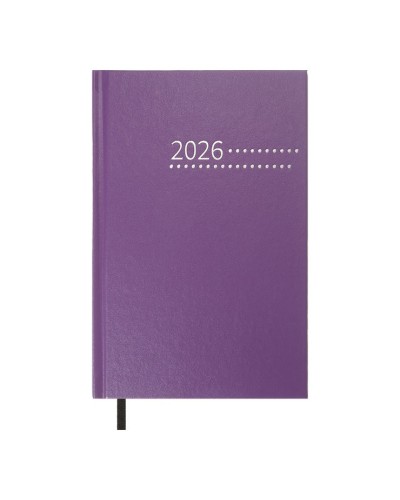 Щоденник датований «ZEST» A5 на 320 сторінок з обкладинкою зі шкірзаму, фіолетовий, ТМ Buromax