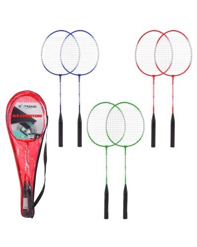 Набір для бадмінтону: 2 ракетки, в асортименті, у чохлі 65 см