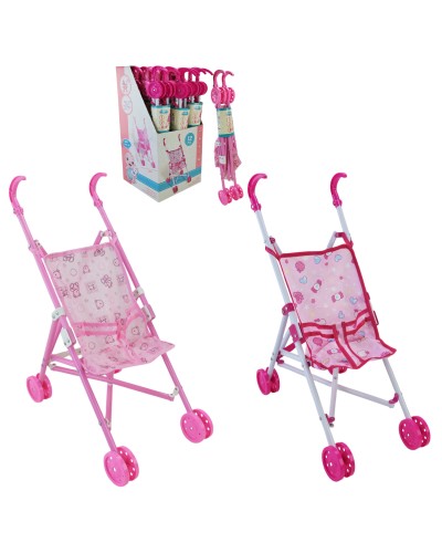 Візочок-тростинка для ляльки, в асортименті, у дисплеї 27х28х55 см