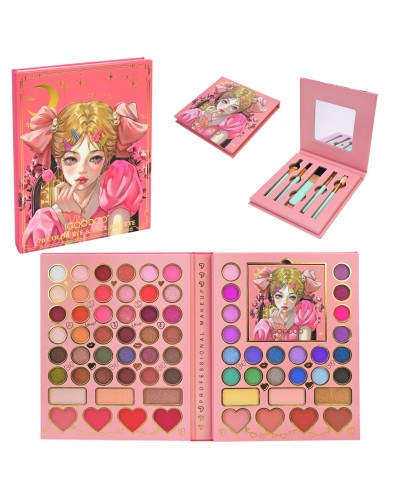 Дитяча косметика: палітра тіней з аксесуарами, у коробці 22,5х17,5х2 см