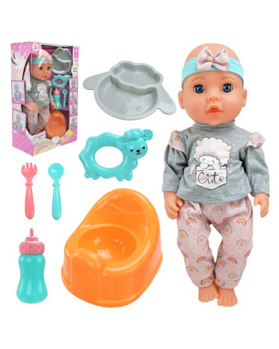 Пупс «Маленьке Сонечко» 33 см їсть, пісяє, з аксесуарами, у коробці 23,5х11х40 см