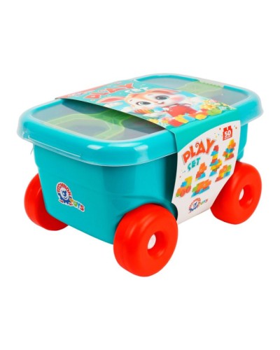 Конструктор на 50 деталей у візку 38х28х22 см, ТМ Технок