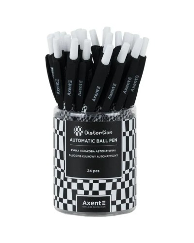 Ручка « Distortion» кулькова автоматична синя, ТМ Axent