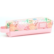 Пенал 21х4,5х6 см рожевий, ТМ Мандарин