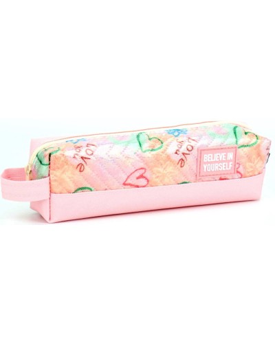 Пенал 21х4,5х6 см рожевий, ТМ Мандарин