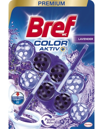 Туалетний блок «BREF Кольорова вода. Лаванда», дуопак 2х50 г