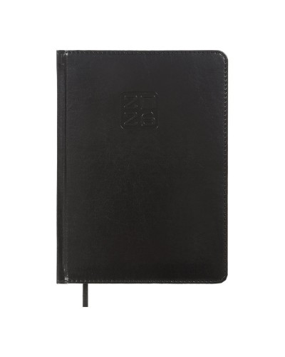 Щоденник датований «BRAVO 2026» A5 на 336 сторінок з обкладинкою зі шкірзаму, чорний, ТМ Buromax