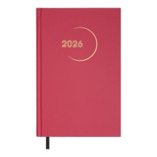 Щоденник датований «MADAM 2026» A5 на 336 сторінок з обкладинкою зі шкірзаму, малиновий, ТМ Buromax